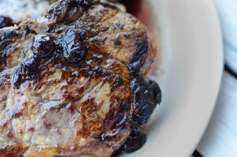 Blueberry Balsamic Pork Chops VeryVera