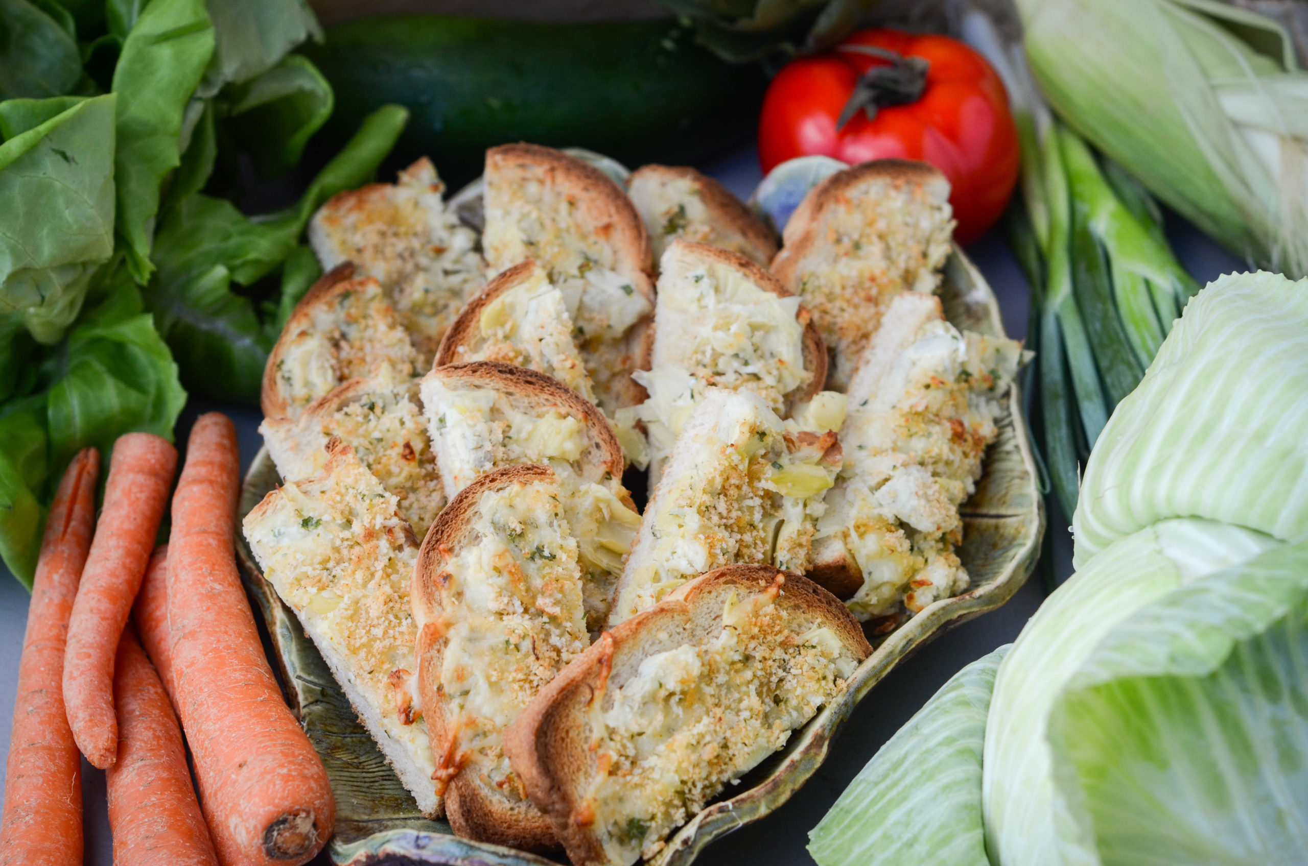 Cheesy Artichoke Toasts VeryVera