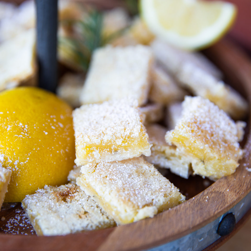 Lemon-Rosemary Shortbread Bars