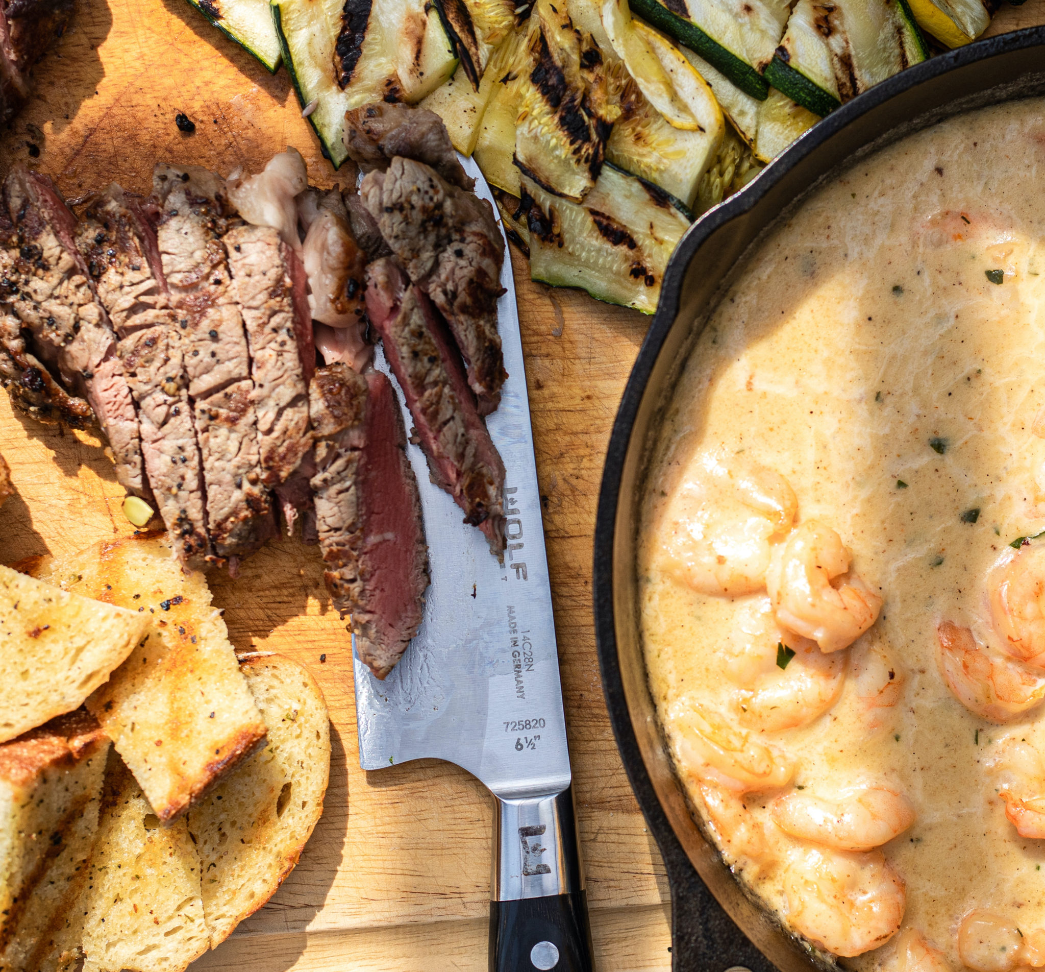 Steak With Creamy Garlic Shrimp VeryVera